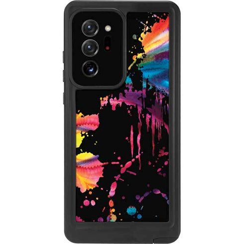 Chromatic Splatter Black Galaxy Note20 Ultra 5G Waterproof Case